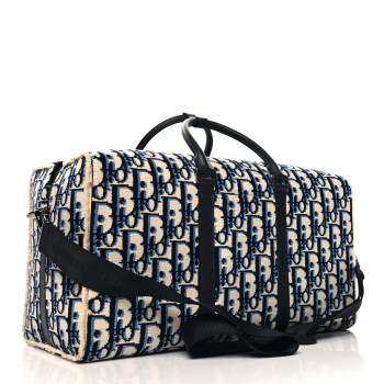 CHRISTIAN DIOR Tapestry Oblique Duffle 50 Multicolor