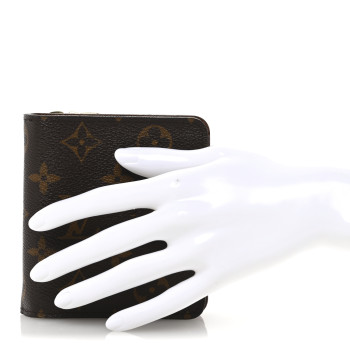 LOUIS VUITTON Monogram Compact Zippe Zipped Wallet