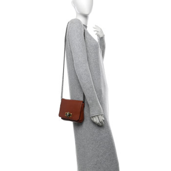 LANVIN Calfskin Happy Mini Pop Bag Beige