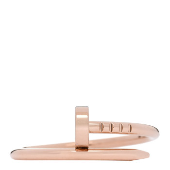CARTIER 18K Pink Gold Small Juste Un Clou Ring 56 7.5