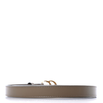 GUCCI Moon Calfskin Double G 20mm Belt 75 30 Natural Tan
