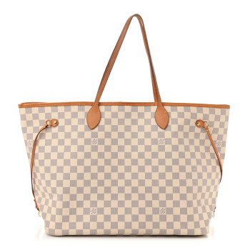 LOUIS VUITTON Damier Azur Neo Neverfull GM Rose Ballerine