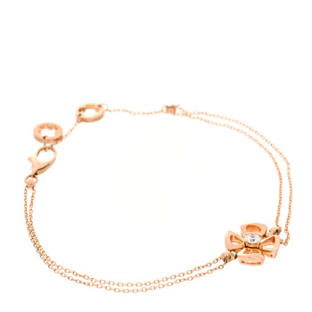 BULGARI 18K Rose Gold Diamond Fiorever Bracelet SM
