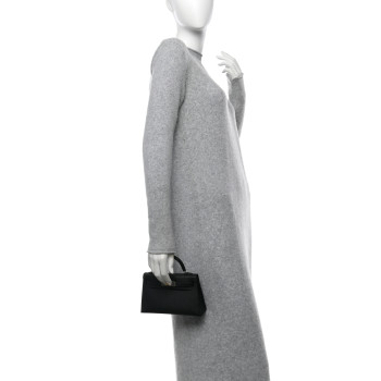 HERMES Epsom Mini Kelly Sellier 20 Black