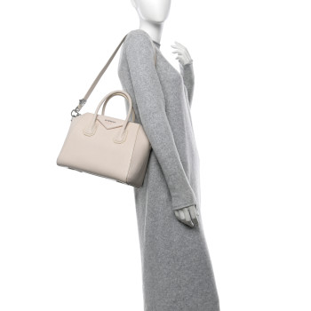 GIVENCHY Sugar Goatskin Small Antigona Off White