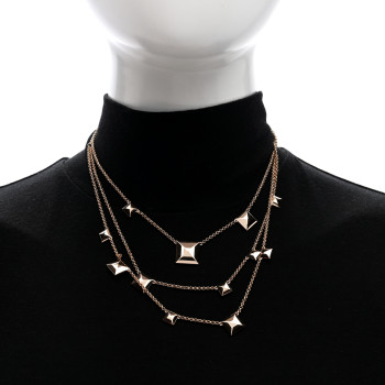 HERMES 18K Rose Gold Clou d'H Necklace