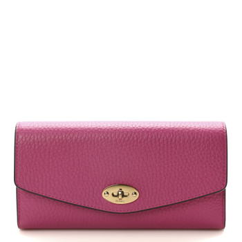 MULBERRY Heavy Grain Darley Wallet Mulberry Pink