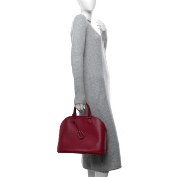 LOUIS VUITTON Epi Alma MM Fuchsia
