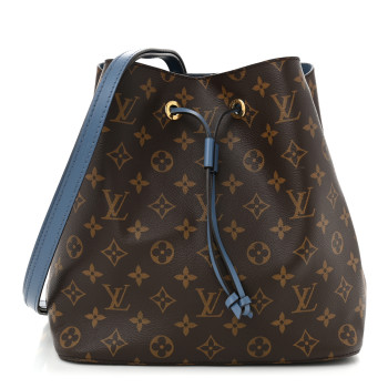 LOUIS VUITTON Monogram Neonoe MM Blue Jean