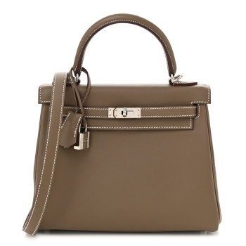 HERMES Swift Kelly Retourne 25 Etoupe