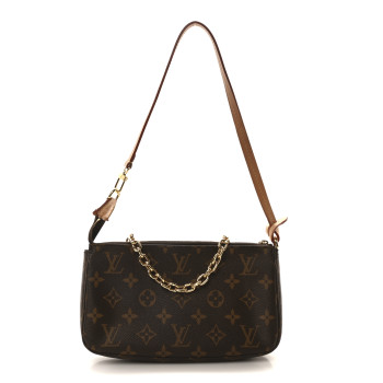 LOUIS VUITTON Monogram Chain Pochette Accessories