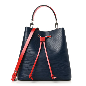 LOUIS VUITTON Epi Neonoe Indigo Coquelicot