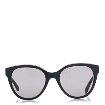 CHANEL Acetate CC Butterfly Sunglasses 5414 Black Beige