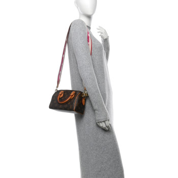 LOUIS VUITTON Monogram Speedy Bandouliere 20 Fuchsia