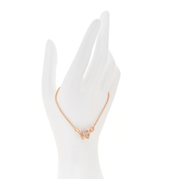 BULGARI 18K Rose Gold Diamond B.Zero1 Bracelet SM