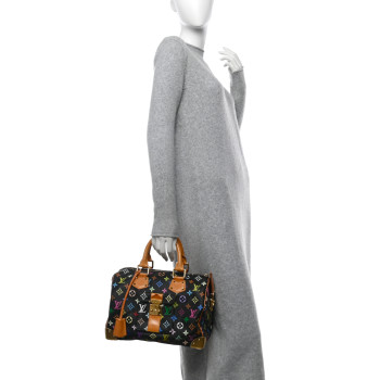 LOUIS VUITTON Monogram Multicolor Speedy 30 Black