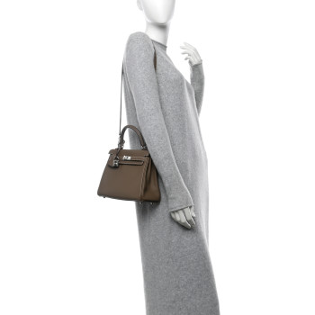 HERMES Swift Kelly Retourne 25 Etoupe