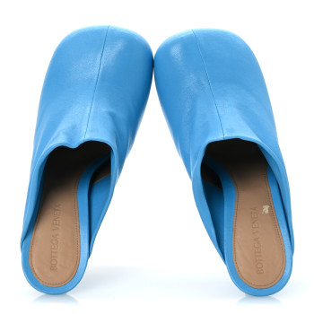 BOTTEGA VENETA Stretch Nappa The Bold Mules 36.5 Sky Blue