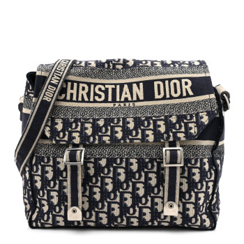 CHRISTIAN DIOR Oblique Medium Diorcamp Messenger Blue
