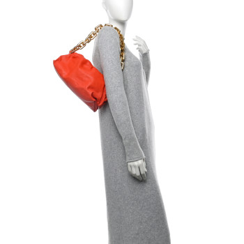 BOTTEGA VENETA Calfskin The Pouch Chain Maple