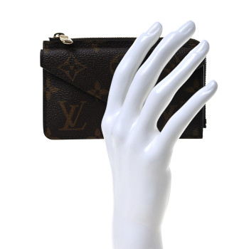 LOUIS VUITTON Monogram Recto Verso Card Holder Black