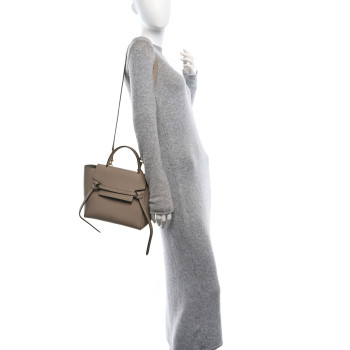 CELINE Grained Calfskin Micro Belt Bag Light Taupe