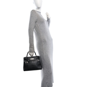 HERMES Evergrain Kelly Retourne 28 Black