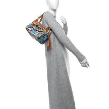 PRADA Canapa St Venez Tote Multicolor