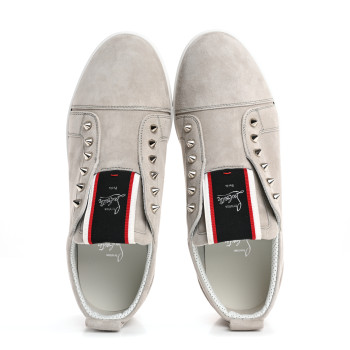 CHRISTIAN LOUBOUTIN Suede Mens Fique A Vontade Sneakers 42.5 Goose
