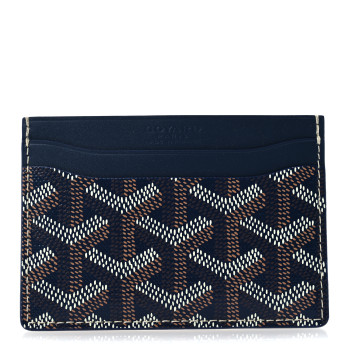 GOYARD Goyardine Saint Sulpice Card Holder Navy