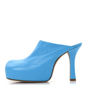 BOTTEGA VENETA Stretch Nappa The Bold Mules 36.5 Sky Blue