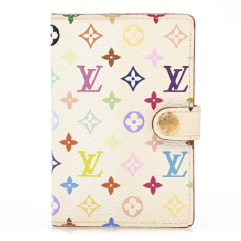 LOUIS VUITTON Monogram Multicolor Carnet de Bal Mini Agenda Cover White