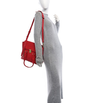 3.1 PHILLIP LIM Textured Calfskin Medium Pashli Satchel Red