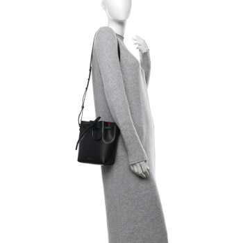 MANSUR GAVRIEL Calfskin Mini Mini Bucket Bag Black Flamma