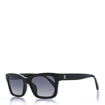 CHANEL Acetate Polarized Square Sunglasses 5417-A Black