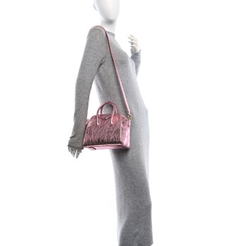 GIVENCHY Laminated Lambskin Mini Antigona Silk Pink