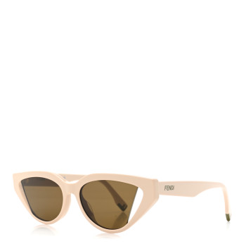FENDI Acetate Cutout Cat Eye Sunglasses FF40009I Ivory