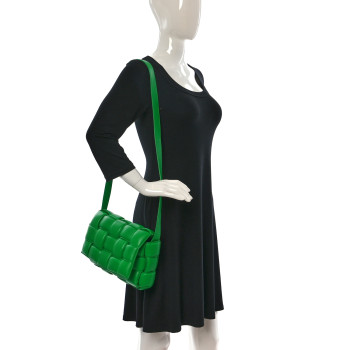 BOTTEGA VENETA Nappa Maxi Intreccio Padded Cassette Crossbody Bag Parakeet