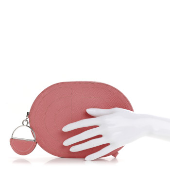 HERMES Chevre Mysore In-The-Loop-To-Go Pochette Rose Lipstick