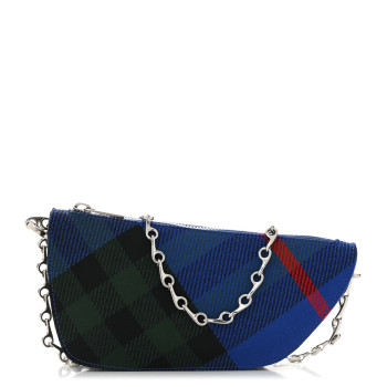 BURBERRY Jacquard Check Micro Shield Bag Knight