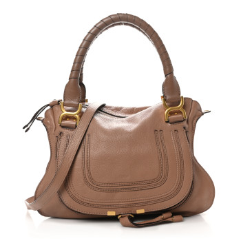 CHLOE Calfskin Medium Marcie Satchel  Anemone Pink