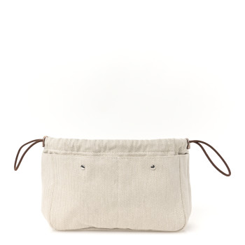 HERMES Canvas Barenia Fourbi Insert MM Natural Fauve