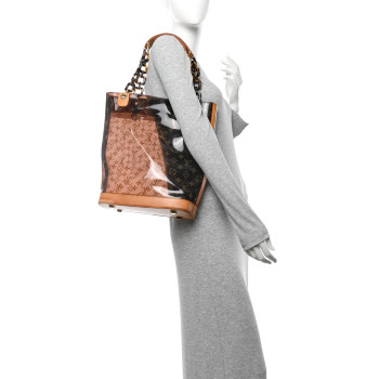 LOUIS VUITTON Vinyl Cabas Sac Ambre MM