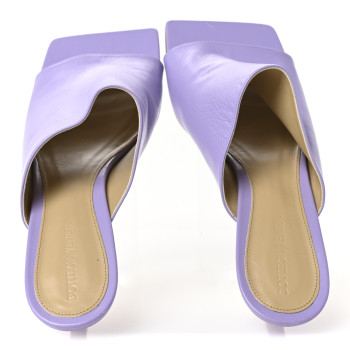 BOTTEGA VENETA Lambskin Stretch Mule 40mm Sandals  41.5 Lavender