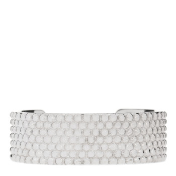 TIFFANY Sterling Silver Diamond Point Wide Cuff Bracelet
