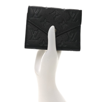 LOUIS VUITTON Empreinte Victorine Wallet Black