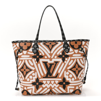 LOUIS VUITTON Monogram Giant Crafty Neverfull MM Creme Caramel