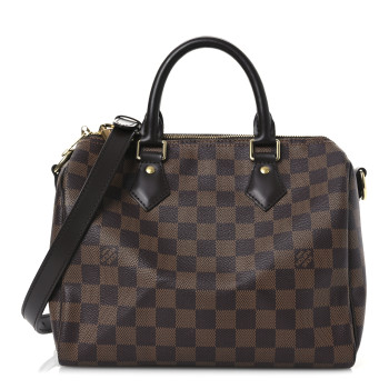 LOUIS VUITTON Damier Ebene Speedy Bandouliere 25