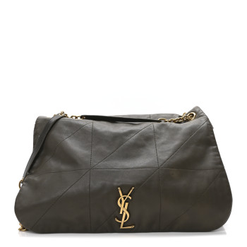 SAINT LAURENT Lambskin Matelasse Monogram Large Jamie 4.3 Light Musk