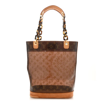 LOUIS VUITTON Vinyl Cabas Sac Ambre MM